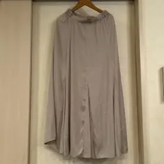 GUサテンマーメイドフレアスカート