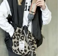 JaVa ジャバコラボ　ジャガードテープ2WAY巾着バッグ　ショルダー