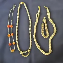 パールネックレス　4点セット