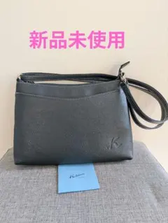 新品未使用　キタムラ　2WAY ショルダーバッグ　牛革　ダークブルー