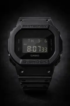 美品　CASIO G-SHOCK DW-5600BB オールブラック 反転液晶