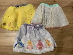 ダブルビー　刺繍　プリキュア スカート 3枚セット 120&130cm まとめ売