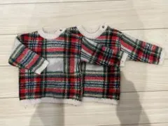 H&M チェック ニット　2枚セット