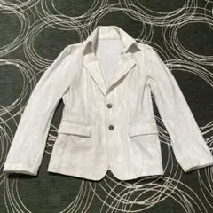 Tornado mart nylon white tailored jacket