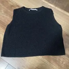 ZARAベスト　ブラック　ラメ