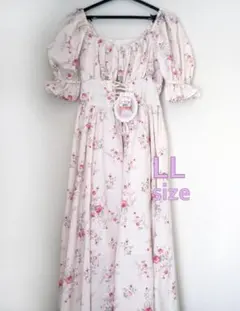 【タグ付未使用】　misa しまむら LL ワンピース 白のサムネイル