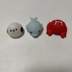 シマエナガ イルカ カニ フィギュアセット