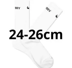 ステューシー ナイキ DRI-FIT クルー ソックス ホワイト