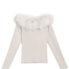 GRL ファーオフショルダーニットトップス[an1271]