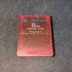 36.PS2メモリーカード クリムゾンレッド SCPH-10020