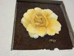 #moyism 1点もの#MOY 黄色いバラ壁掛け