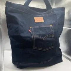 極美品 LEVI'S リーバイス デニム トートバッグ 肩掛け インディゴのサムネイル