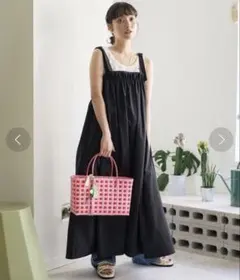 【最終値下げ】 サウザンドマイル　ギャザーシャーリングベルトワンピース