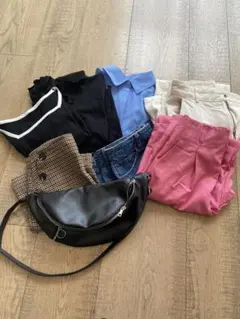 GU レディース服セット（トップス、パンツ、スカート、バッグ）MサイズＬサイズ