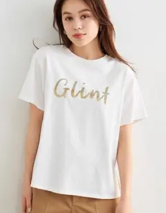 【新品】ストラ スパンコールロゴTシャツのサムネイル
