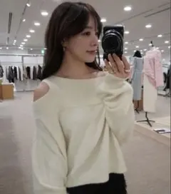 【限定価格】COCODEAL ココディール ラクーンオフショルダーニット