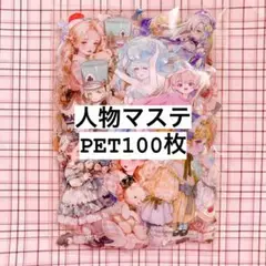 【在庫処分】海外 人物 マスキングテープ フレークシール100枚 PETのみ①
