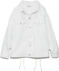 SNIDEL ホワイト レースアップ オーバーサイズジャケット