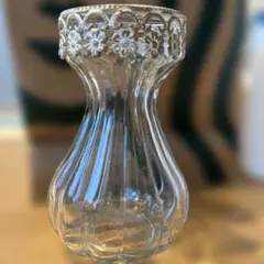 未使用　専用箱あり　ガラス製フラワーベース　花瓶　花器 IwaiLoft 部屋に置くだけで周囲が優しい雰囲気に 手作り 花瓶 ガラス