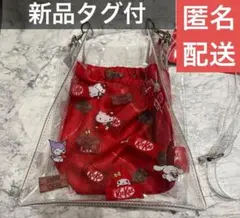 【完売品】キットカット×キティ 50周年コラボ クリアバッグ タグ付のサムネイル