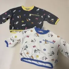 ムーミンファミリー トレーナー 2枚セット 80cm