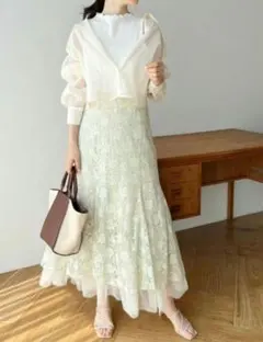 新品未使用✨NICE CLAUP　愛されモテスカート　ミント マーメイドスカート