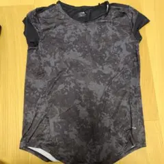 TIGORA/ランニングスポーツウェア/トップス/黒/グレー迷彩/新品/Sサイズ