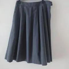 無印良品　グレー 　プリーツスカート サイズ67