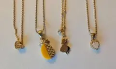 【新品】シンプル大人可愛いゴールドネックレス 4本セット まとめ売りのサムネイル