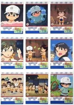 【テニスの王子様】越前リョーマ 不二周助 手塚 跡部 テニス昔話 カード 9枚