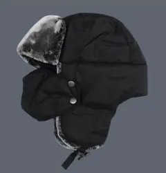 帽子 防寒耳当てファー マスク付きパイロットキャップ ロシア裏起毛 ユニセックス