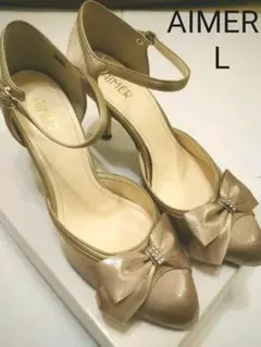 【着用一回のみ】AIMER　エメ　フォーマルシューズ　Lサイズ