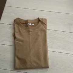 ユニクロエアリズムコットンオーバーサイズボーダークルーネックT