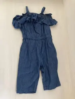 【80㎝】petite main デニムサロペット ★