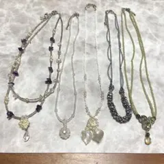 ハンドメイドネックレス5点セット9