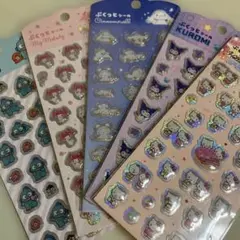 キャンドゥ サンリオ　ぷくっとシール 5点セット　マイメロ　クロミ　シナモロール