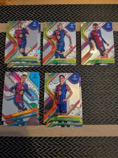 【処分セット】topps finest24/25 FCバルセロナベースカード5種