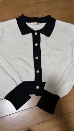 ems excite（エムズエキサイト） 配色ニットカーディガン