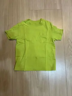 ライムグリーン ポケット付き Tシャツのサムネイル