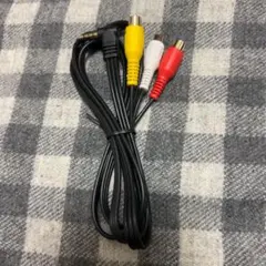 AVケーブル 3.5mm角型プラグ RCAコネクタ