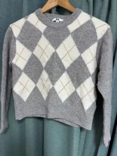 UNIQLO アーガイルパターン セーター M
