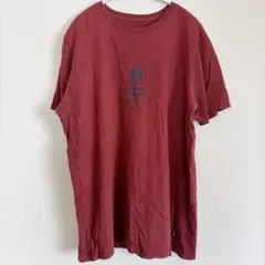 ニクソン Tシャツ クルーネック 半袖 ロゴ M 赤 綿100 デイリーのサムネイル