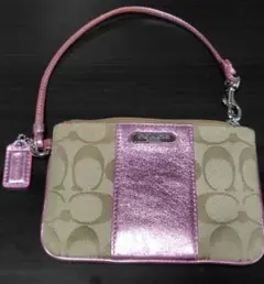 COACH シグネチャー ポーチ ピンク