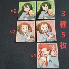 僕のヒーローアカデミア　オリジナルステッカー3種5枚　セブンイレブン