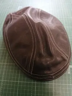 レザー ハンチング帽