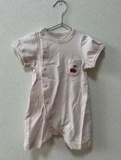 GU チェリー刺繍 ロンパース 60