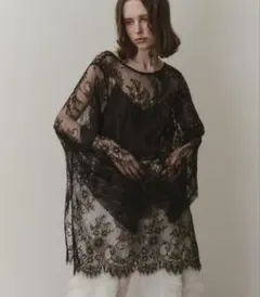LA BELLE ETUDE 2WAY総レースVネックオーバーTOPSのサムネイル