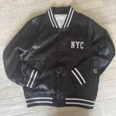 Champion NYCロゴ サテンジャケット