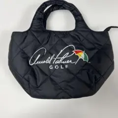 Arnold Palmer ゴルフバッグ 黒 キルティング ミニトートバッグのサムネイル