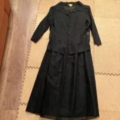 【新品、未使用】ホコモモラワンピース42 シャドウチェックジャカード カットソーワンピース(ワンピース